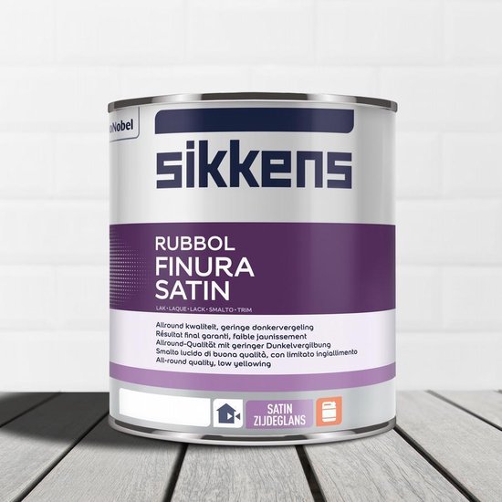 Sikkens Rubbol Finura Satin 1 l - Wit