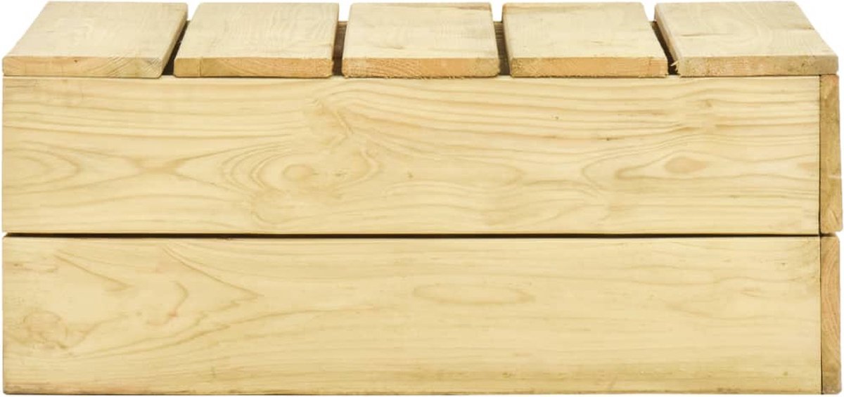 vidaXL Tuintafel 75x75x31 cm geïmpregneerd grenenhout - Bruin