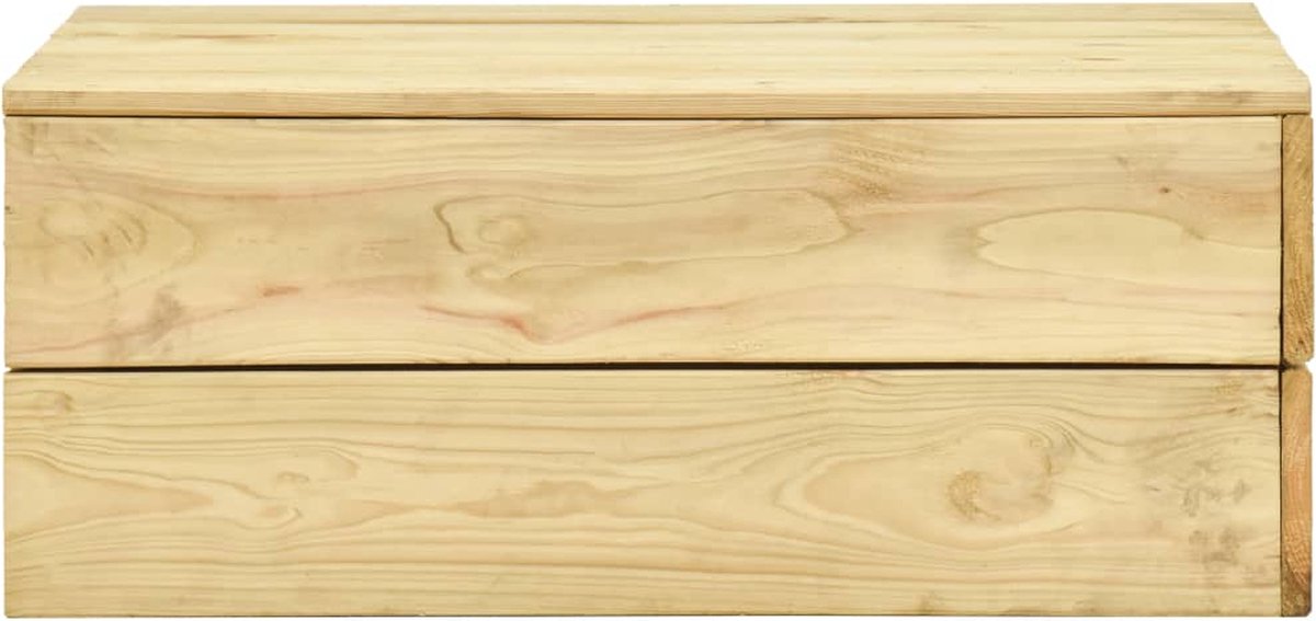 vidaXL Tuintafel 75x75x31 cm geïmpregneerd grenenhout - Bruin