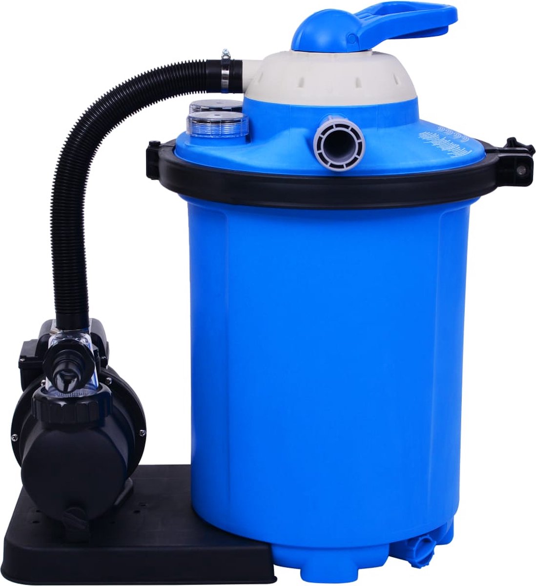 vidaXL Zandfilterpomp met timer 550 W 50 L - Blauw