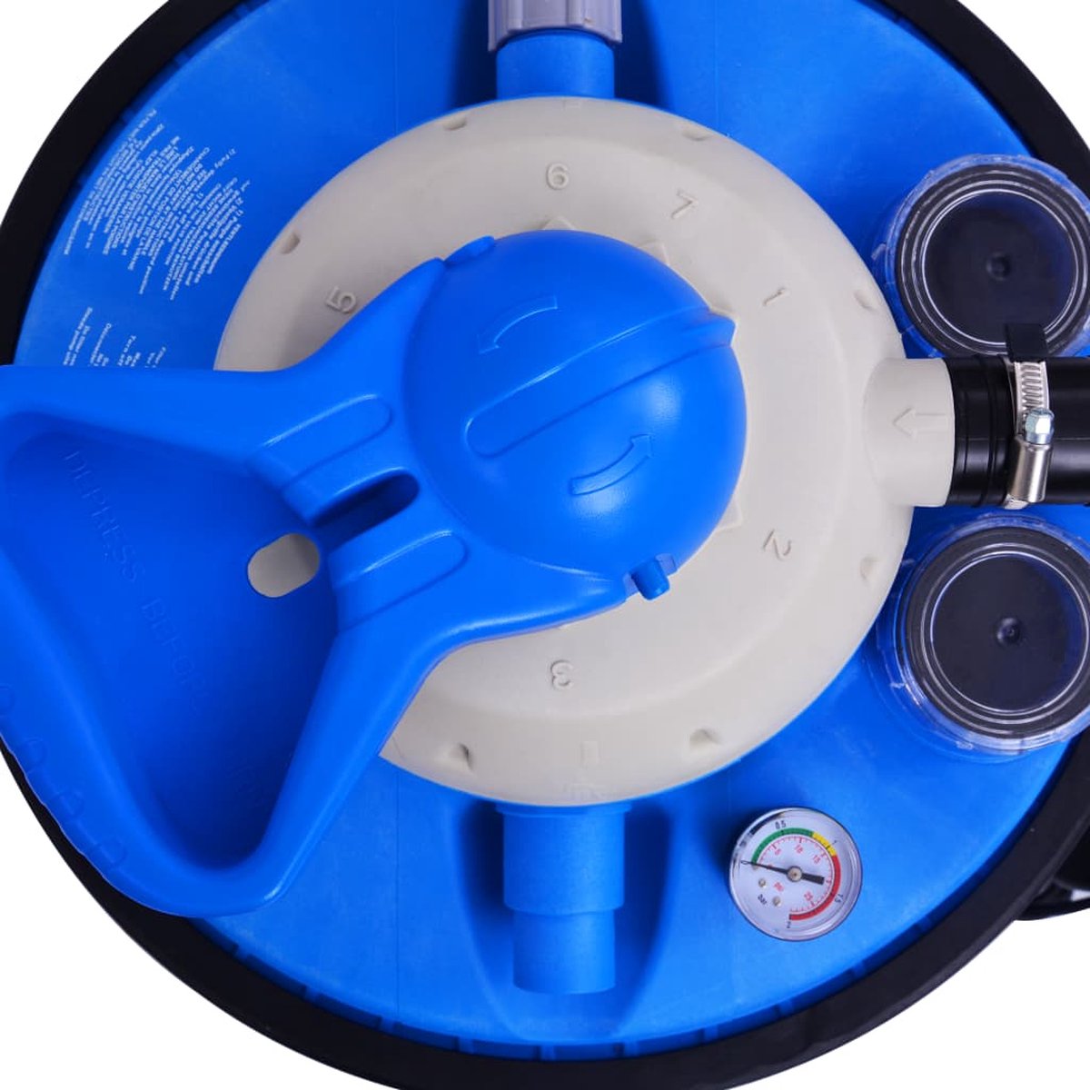 vidaXL Zandfilterpomp met timer 550 W 50 L - Blauw