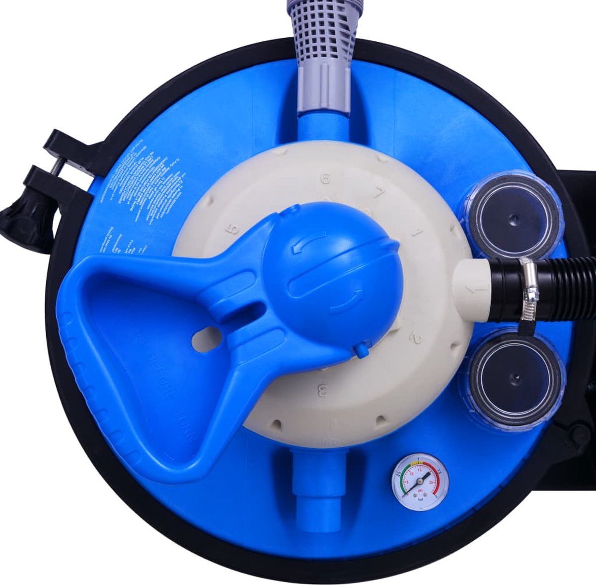 vidaXL Zandfilterpomp met timer 450 W 25 L - Blauw