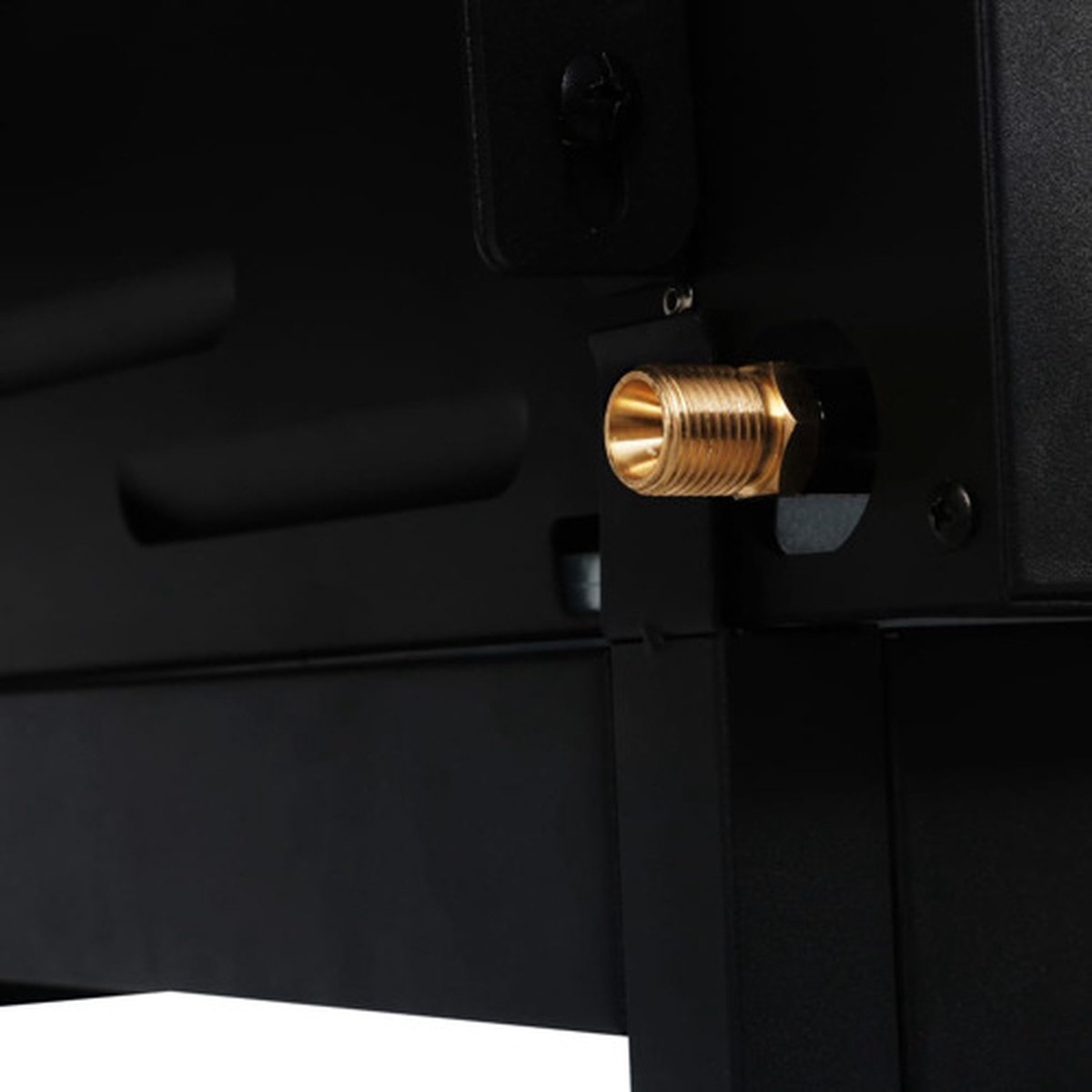 vidaXL Gas-/houtskoolbarbecue met 3 branders - Zwart