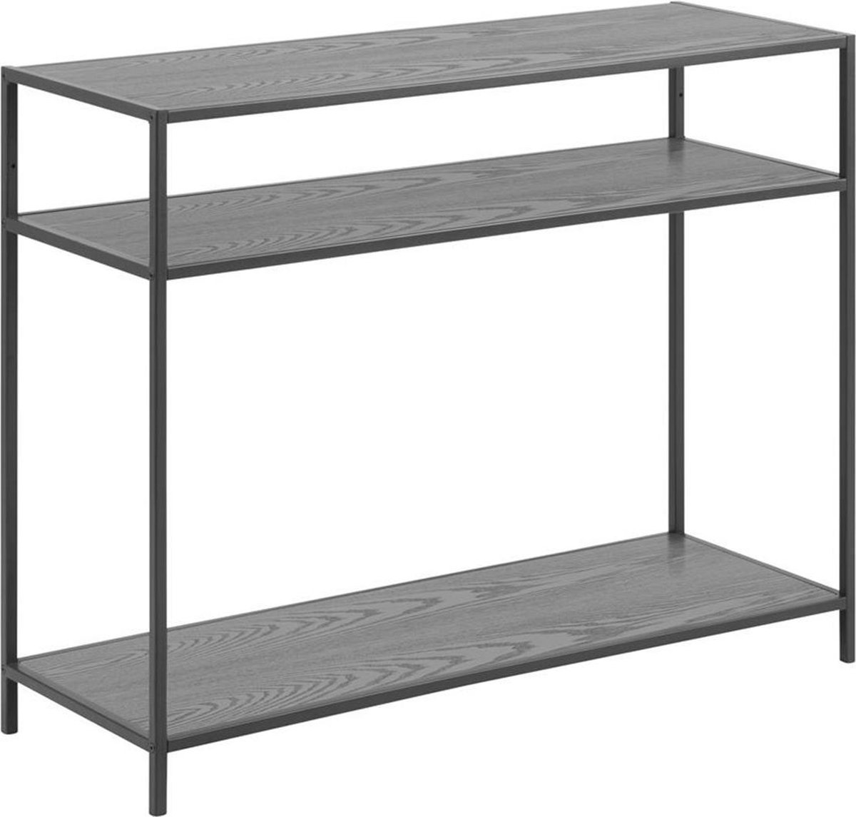 Lisomme Vic houten sidetable - 100 x 35 cm - Zwart