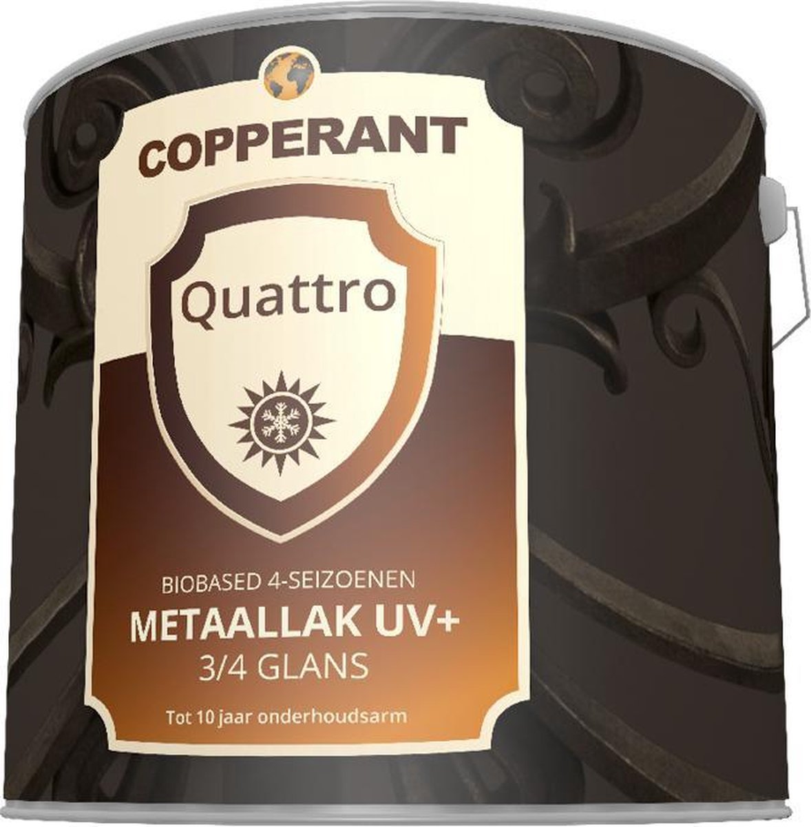 Copperant Quattro Metaallak UV+ - Mengkleur - 2,5 l