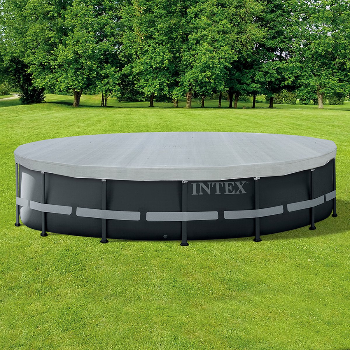 Intex Solarzwembadhoes 476x234 cm polyetheen - Blauw