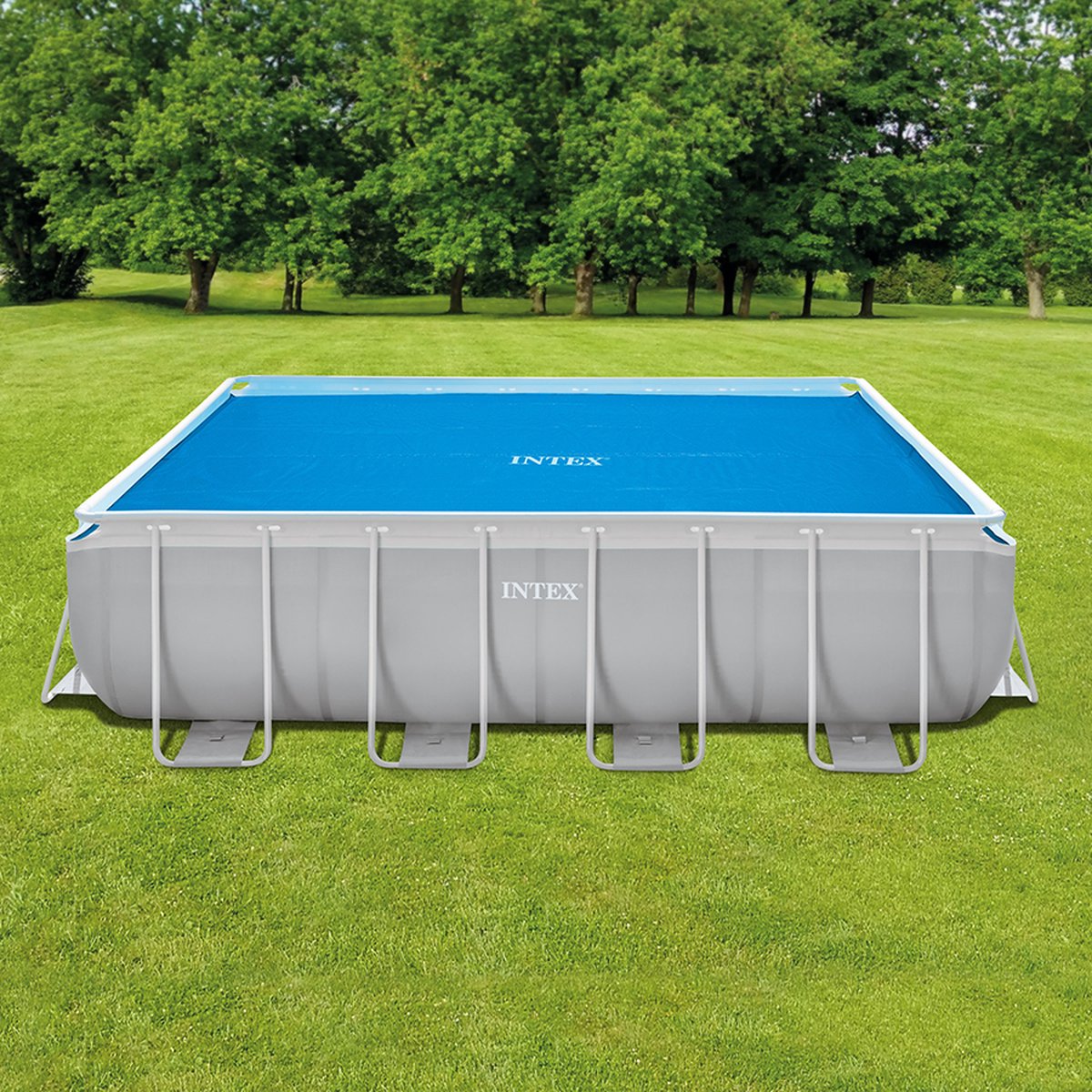 Intex Solarzwembadhoes 476x234 cm polyetheen - Blauw