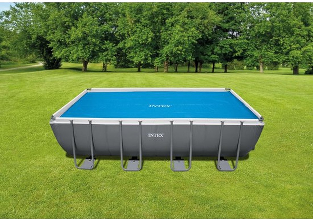 Intex Solarzwembadhoes 476x234 cm polyetheen - Blauw