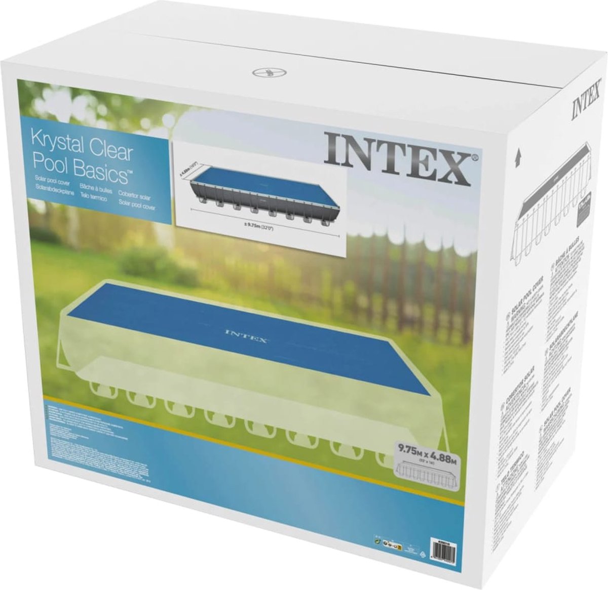 Intex Solarzwembadhoes 960x466 cm polyetheen - Blauw