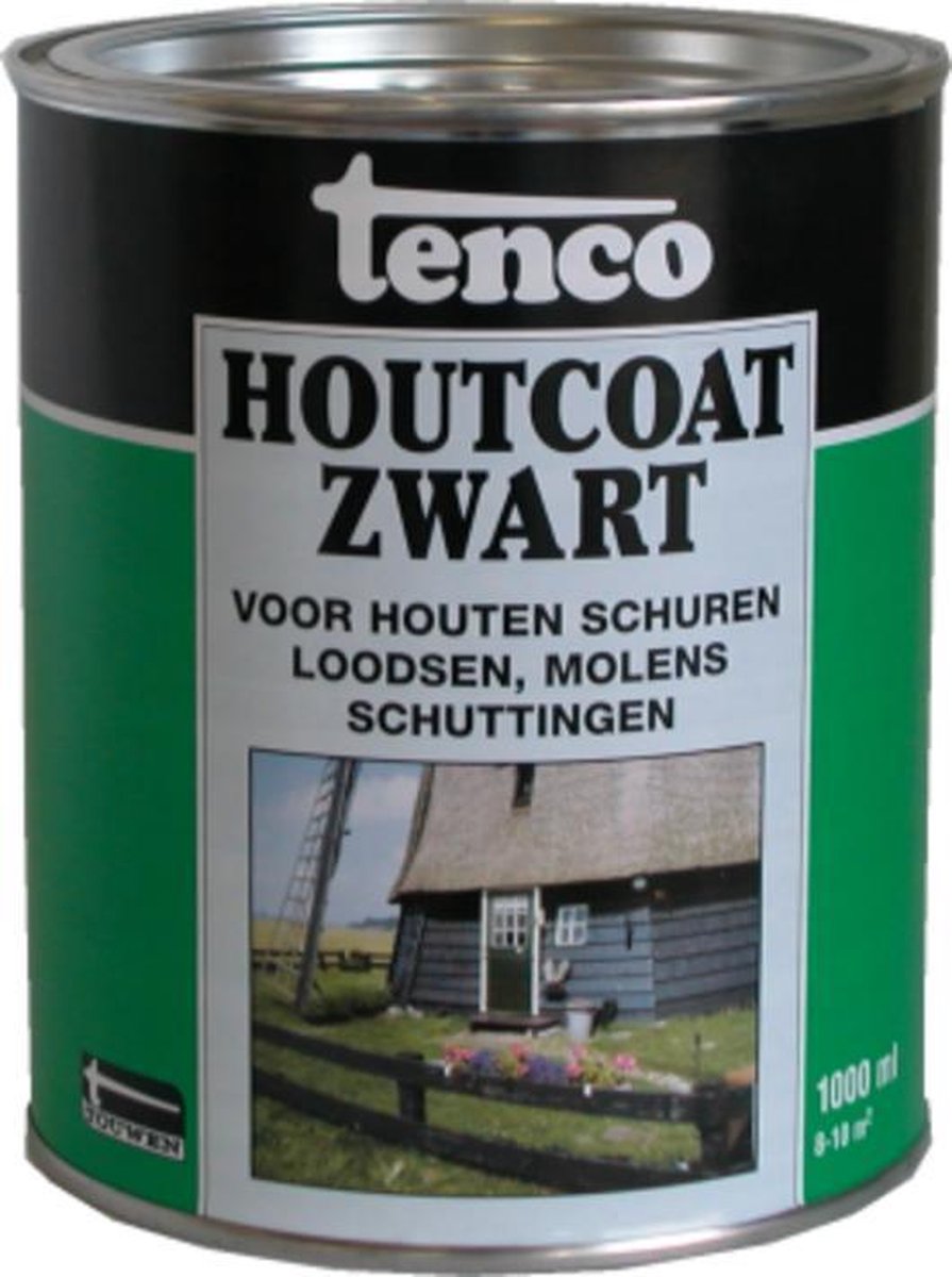 Tenco Houtcoat - Teervrij 1 l - Zwart