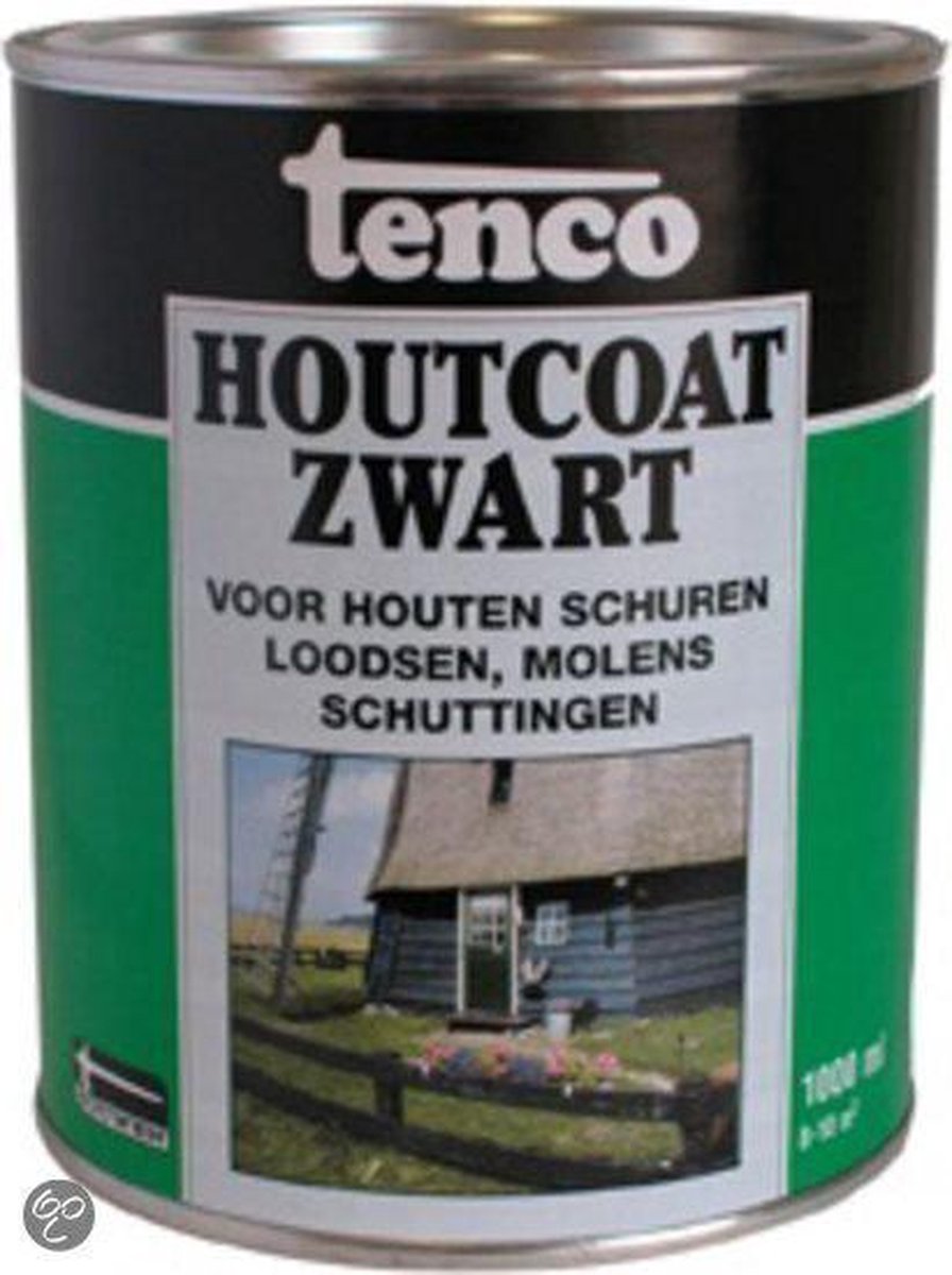 Tenco Houtcoat - Teervrij 1 l - Zwart