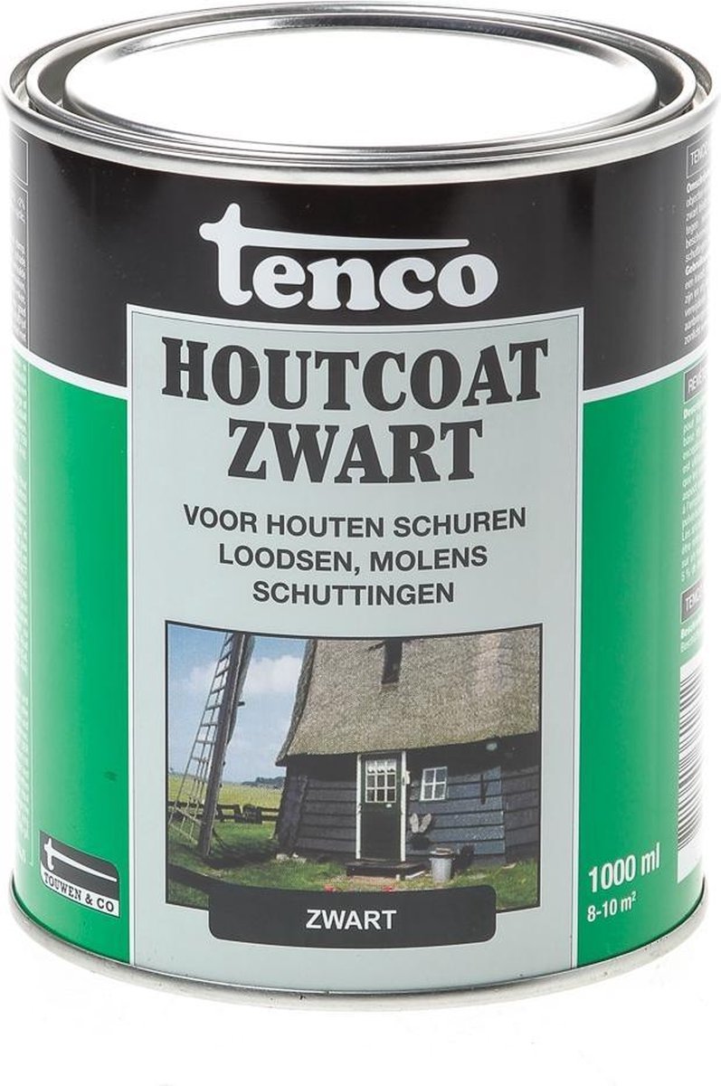 Tenco Houtcoat - Teervrij 1 l - Zwart
