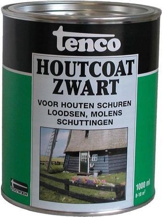 Tenco Houtcoat - Teervrij 1 l - Zwart