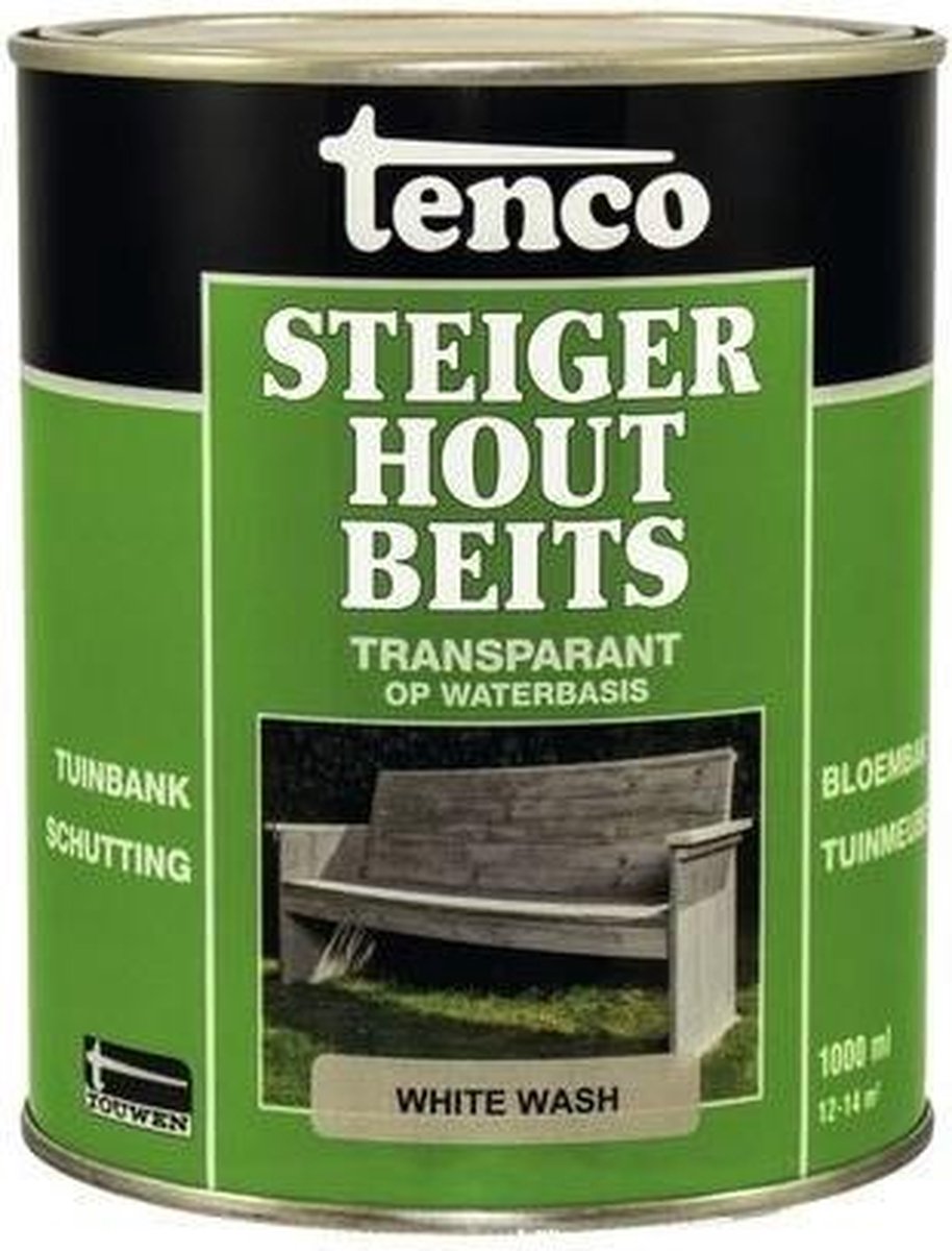 Tenco Steigerhoutbeits - White Wash - 1 l