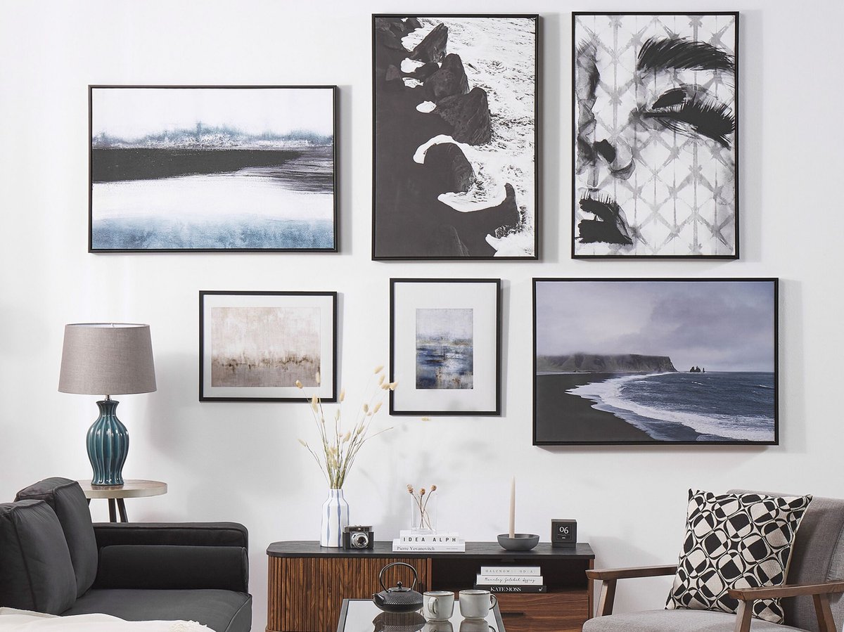 Beliani ERRANO wanddecoratie - Grijs