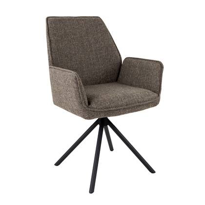 Kick Eetkamerstoel Lex - Taupe - Bruin