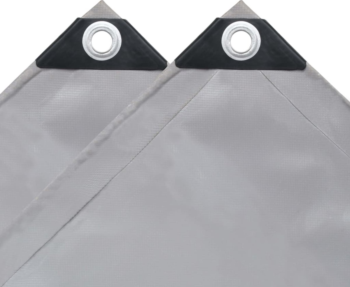 vidaXL Dekzeil 650 g/m² 1,5x6 m - Grijs
