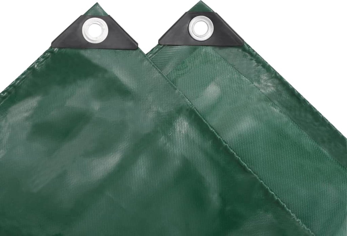 vidaXL Dekzeil 650 g/m² 5x6 m - Groen