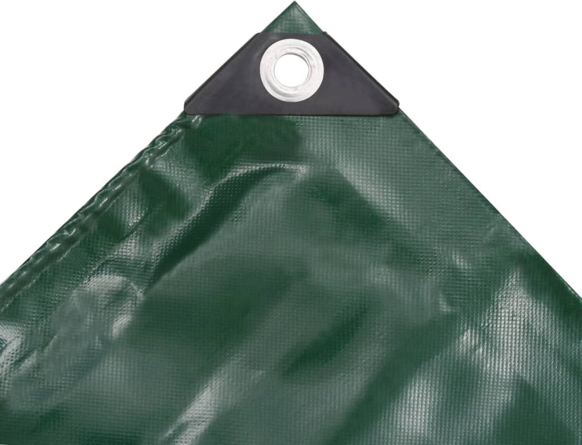 vidaXL Dekzeil 650 g/m² 5x6 m - Groen