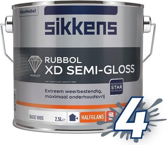 Sikkens Rubbol XD Semi Gloss - Mengkleur - 2,5 l