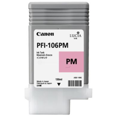 Canon Canon PFI-106 PM Inktcartridge fotomagenta UV-pigment, 130 ml PFI-106PM Replace: N/A