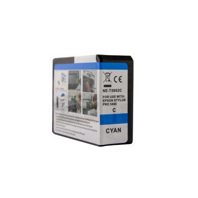 WL Inktcartridge, vervangt Epson T5802, cyaan, 84 ml 0T5802 Replace: N/A