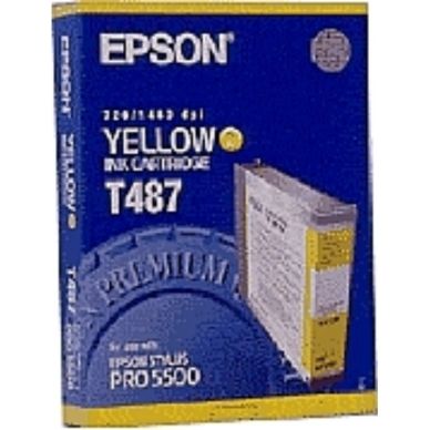 Epson Epson T487 Inktcartridge geel, 110 ml T487 Replace: N/A