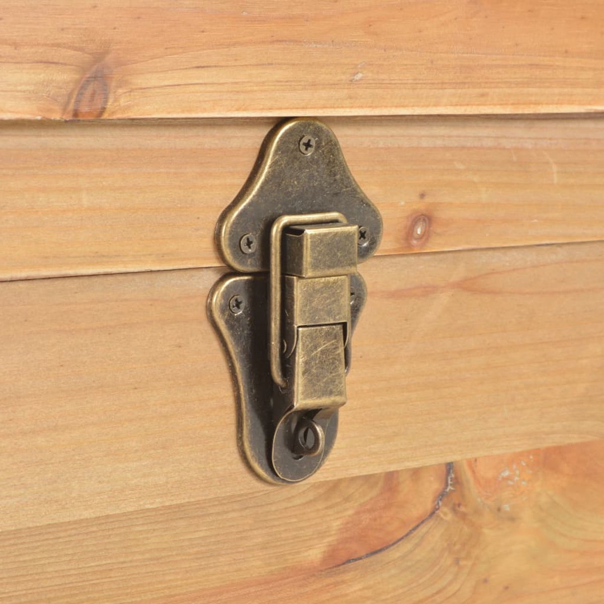 vidaXL Opslagkist met kussen 80x40x40 cm MDF - Bruin