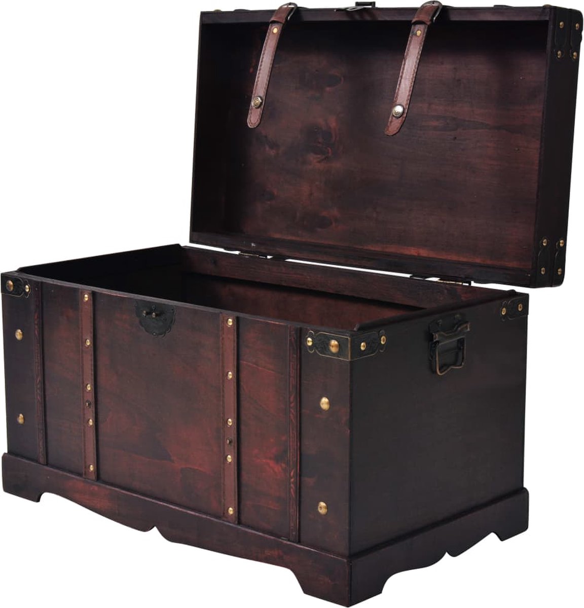 vidaXL Schatkist vintage stijl 66x38x40 cm hout - Bruin