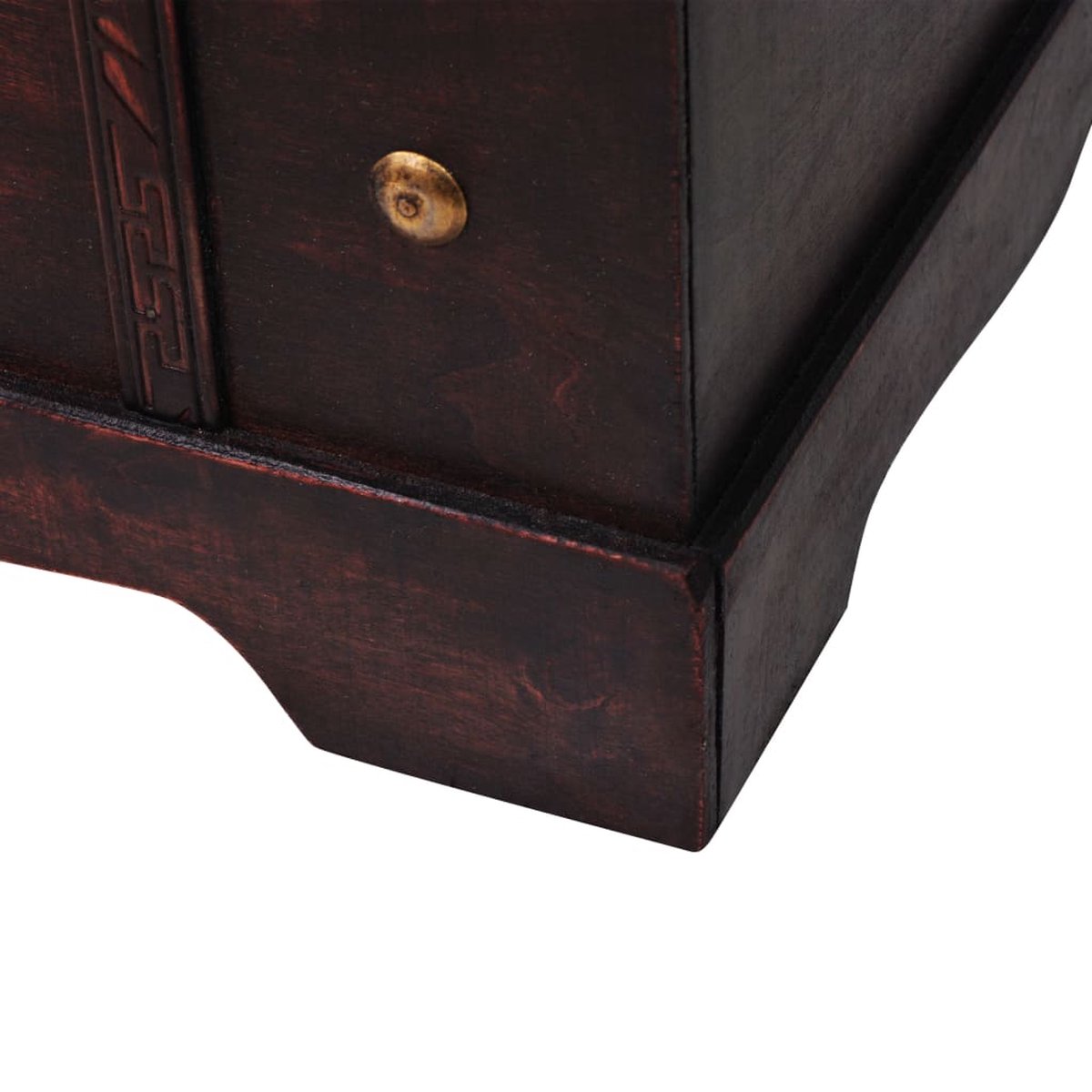 vidaXL Schatkist vintage stijl 66x38x40 cm hout - Bruin