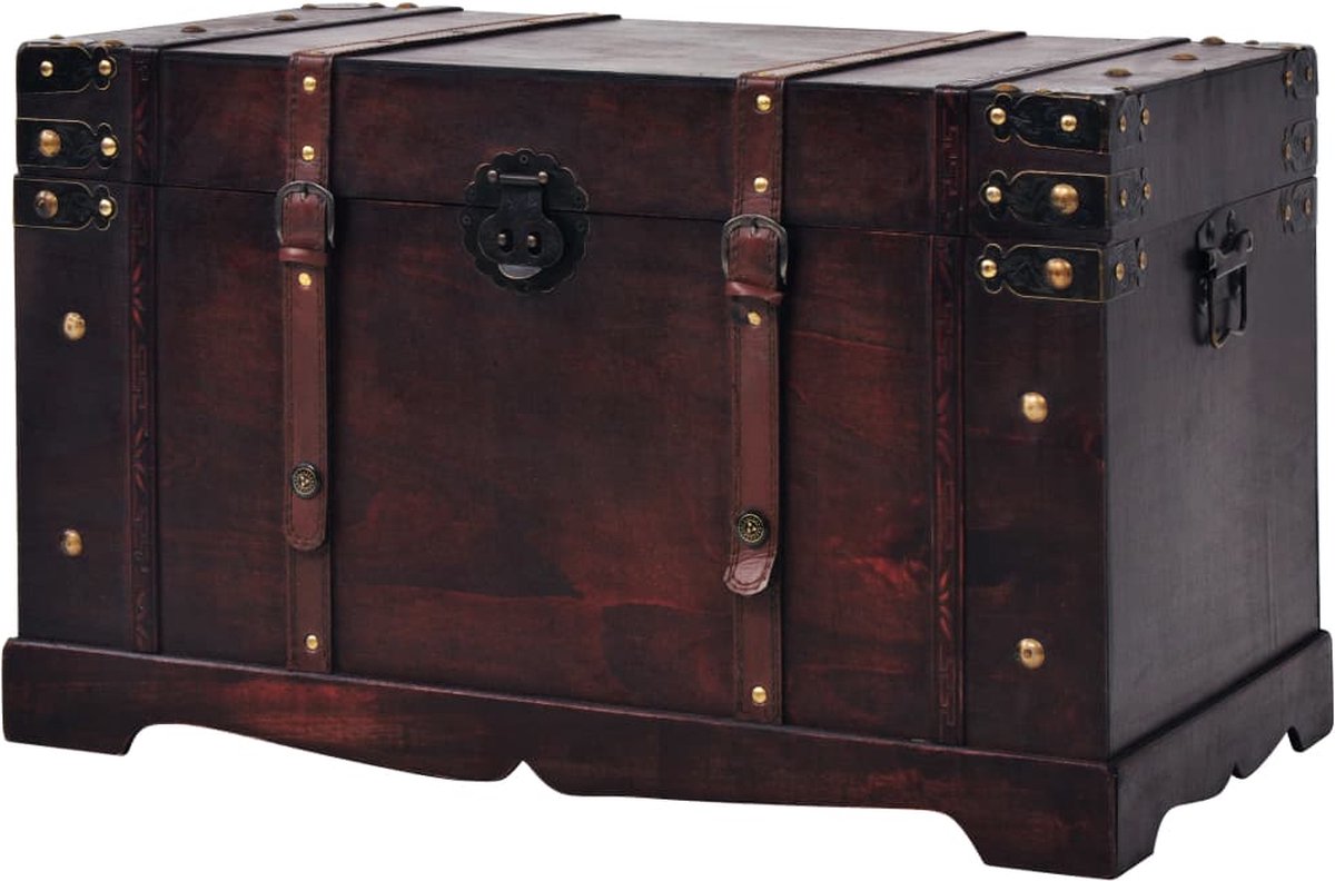 vidaXL Schatkist vintage stijl 66x38x40 cm hout - Bruin