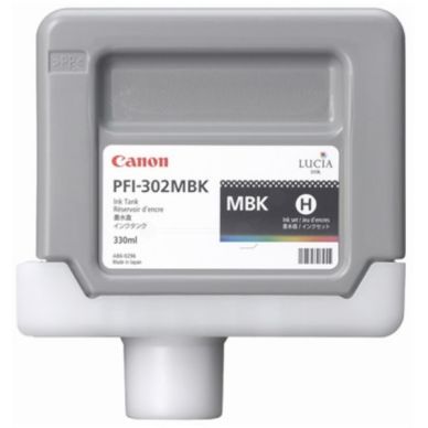 Canon Canon PFI-302 MBK Inktcartridge matzwart, 330 ml PFI-302MBK Replace: N/A