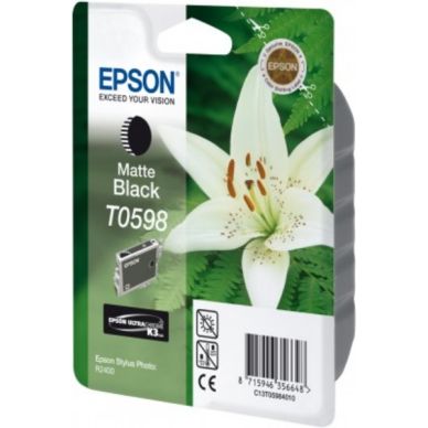 Epson Epson T0598 Inktcartridge matzwart T0598 Replace: N/A