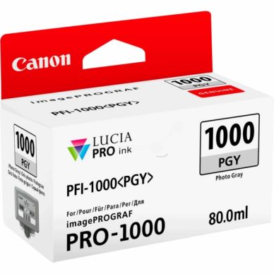 Canon Canon PFI-1000 PGY Inktcartridge grijs, 80 ml PFI-1000PGY Replace: N/A
