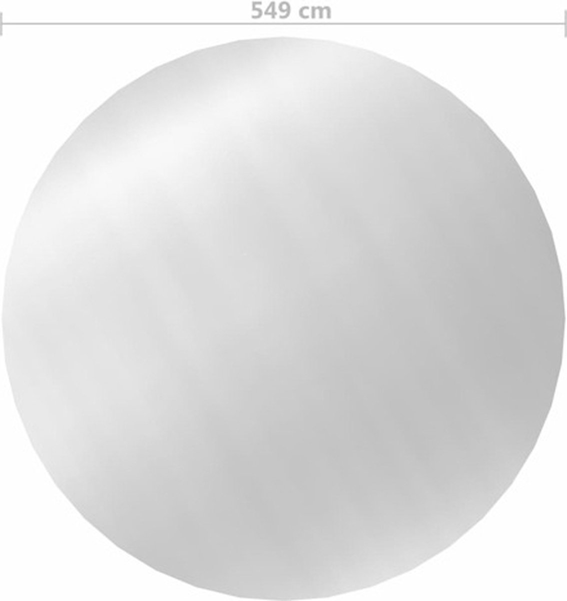 vidaXL Zwembadhoes 549 cm PE zilverkleurig - Silver