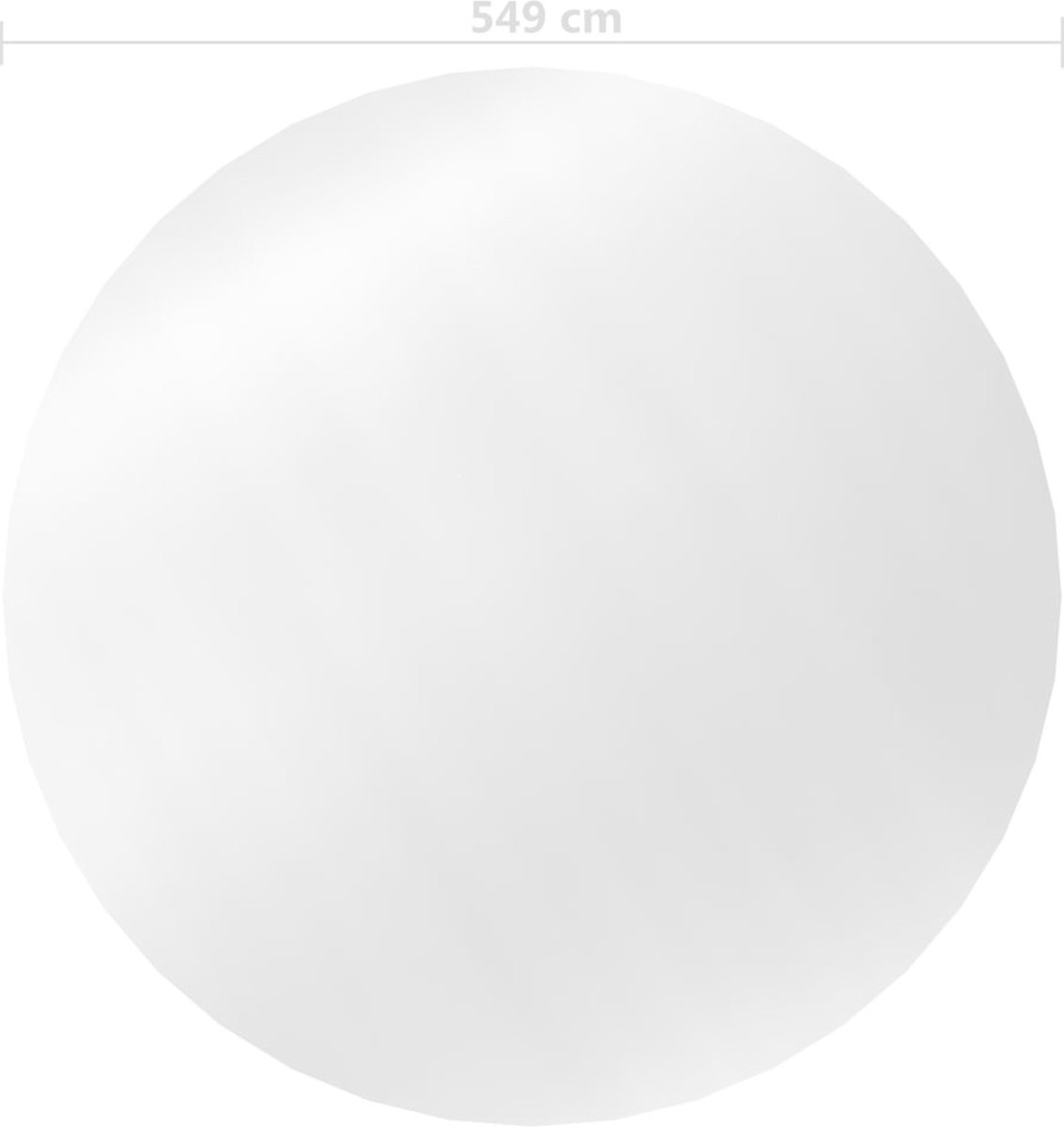 vidaXL Zwembadhoes 549 cm PE zilverkleurig - Silver