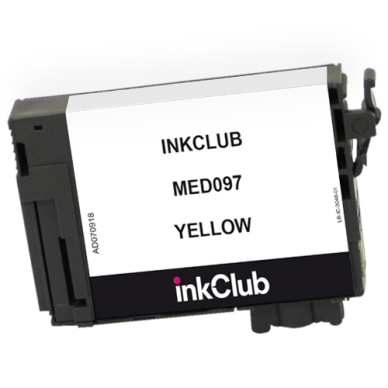 inkClub Inktcartridge geel, 650 pagina's, hoge capaciteit MED097 Replace: T1814