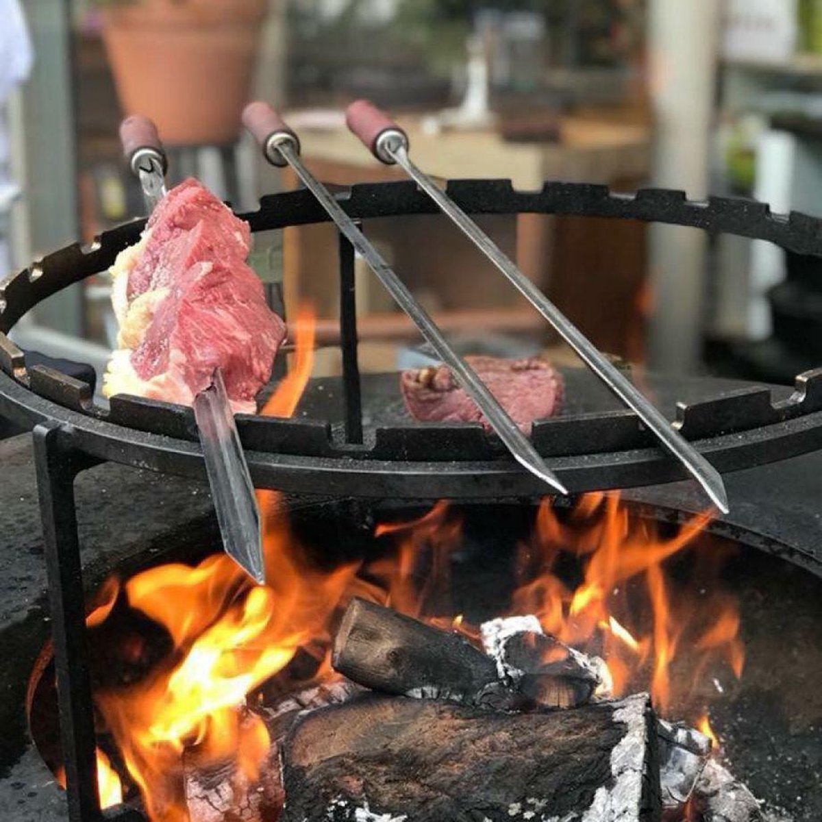 OFYR Grill spiesen 85 - Staal 85 x x cm - Zwart