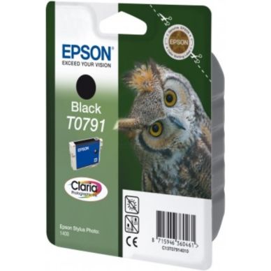 Epson Epson T0791 Inktcartridge zwart, 11 ml T0791 Replace: N/A
