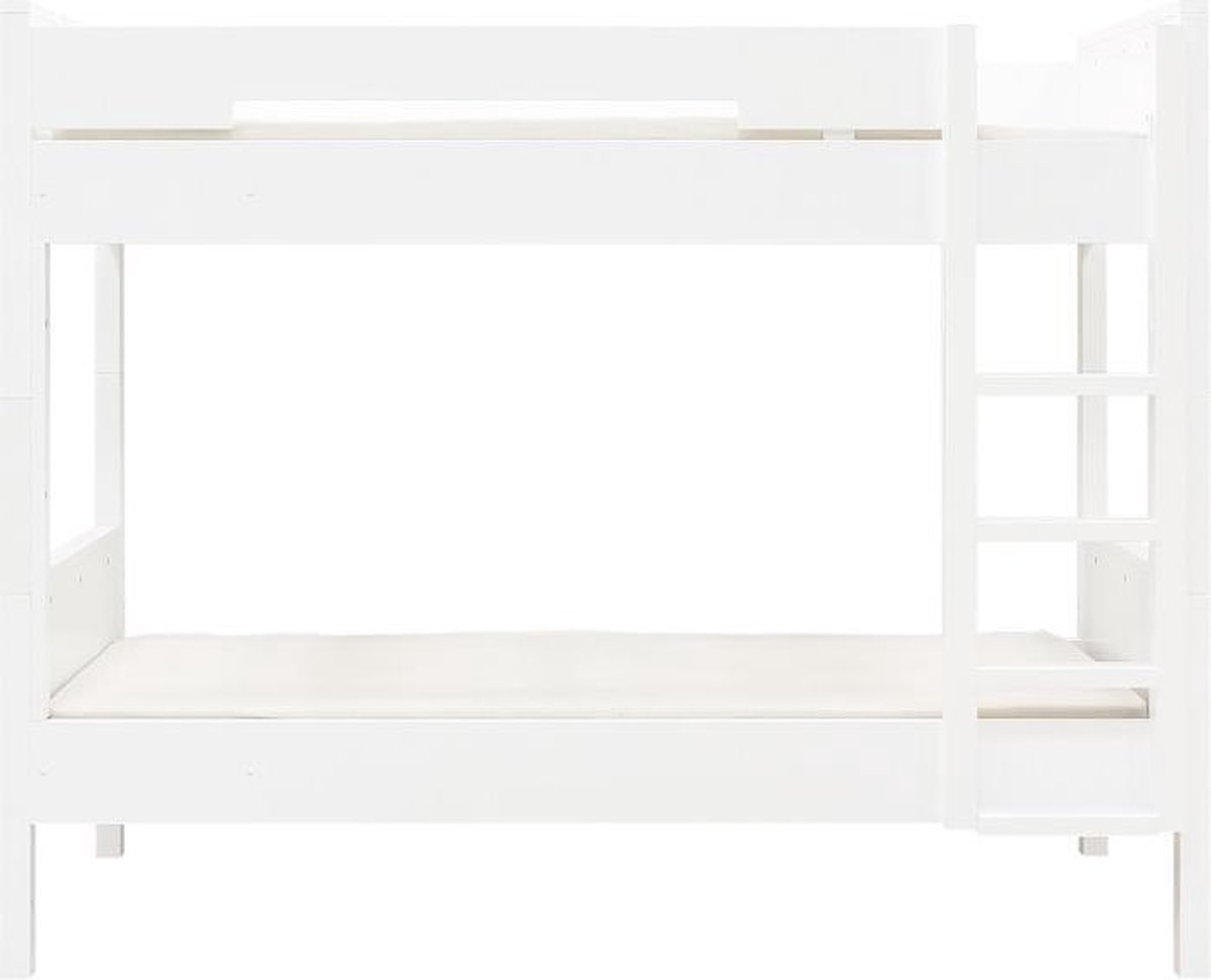 Bopita Combiflex stapelbed 90x200 met rechte trap - Wit