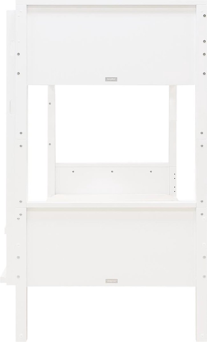 Bopita Combiflex stapelbed 90x200 met rechte trap - Wit