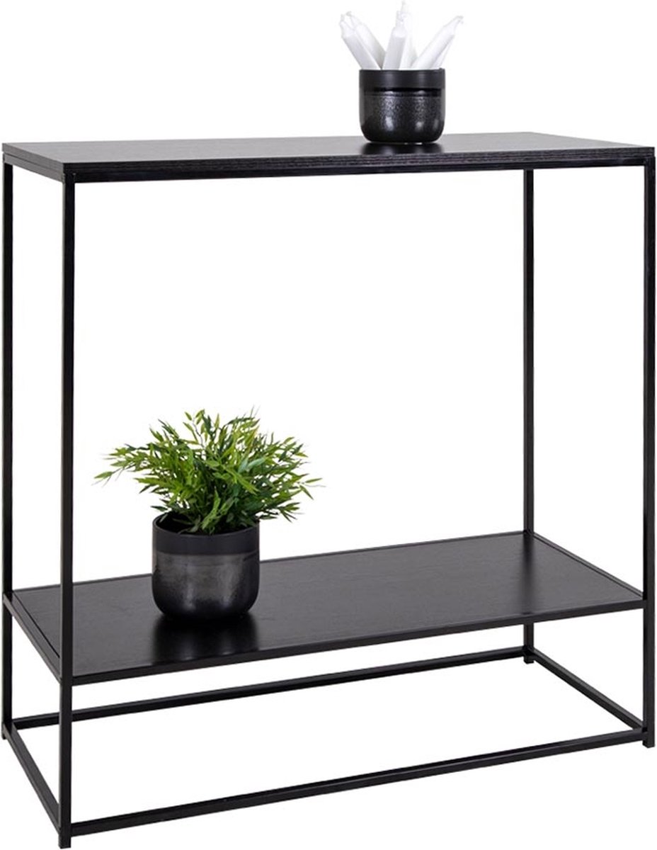 Artichok Karen industriële sidetable Metaal L80 x B36 x H80 cm - Zwart