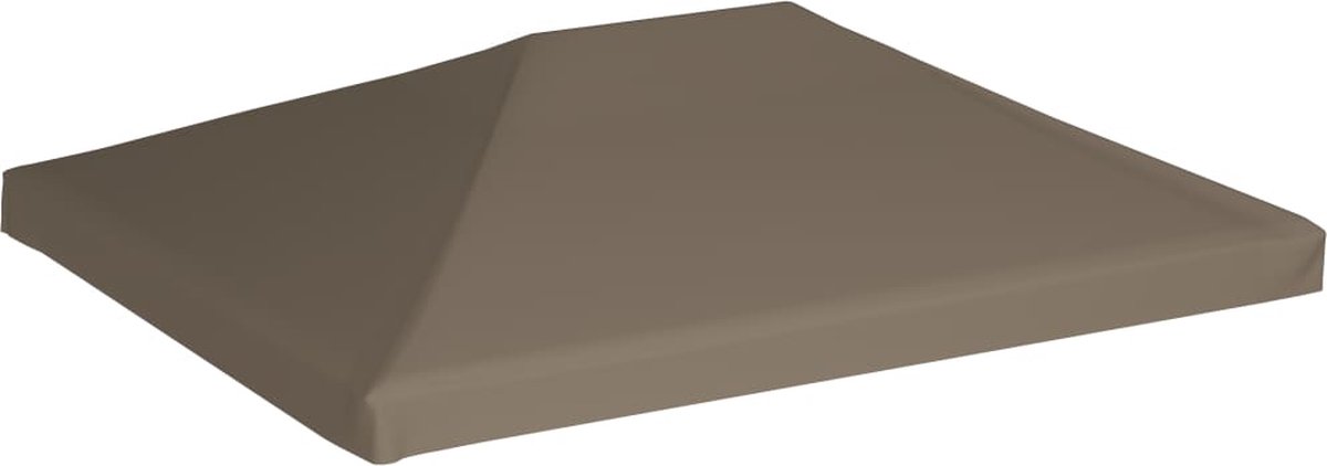 vidaXL Prieeldak 310 g/m² 3x4 m taupe - Bruin
