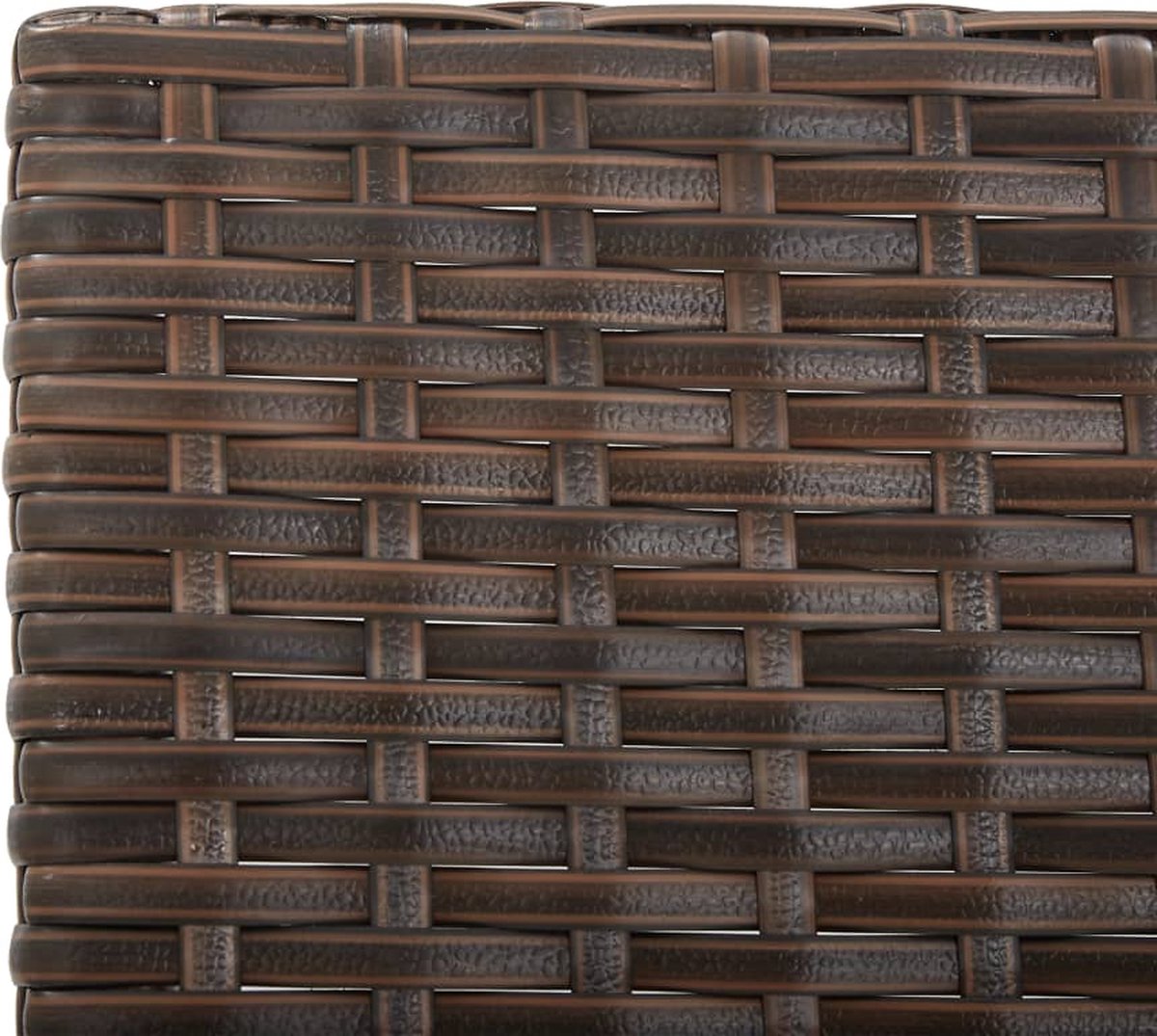 vidaXL Tuinbank met kussens 176 cm poly rattan - Bruin