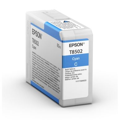 Epson Epson T8502 Inktcartridge cyaan, 80 ml T8502 Replace: N/A