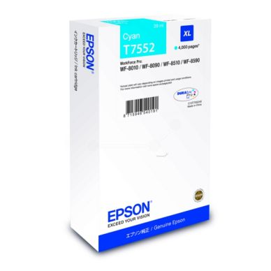 Epson Epson T7552 Inktcartridge cyaan, 4.000 pagina's T7552 Replace: N/A