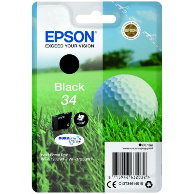 Epson Epson 34 Inktcartridge zwart, 350 pagina's T3461 Replace: N/A