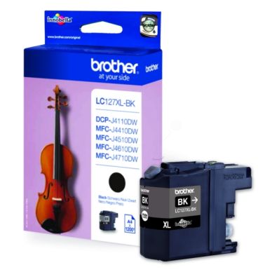 Brother Brother LC127XLBK Inktcartridge zwart, 1.200 pagina's LC127XLBK Replace: N/A