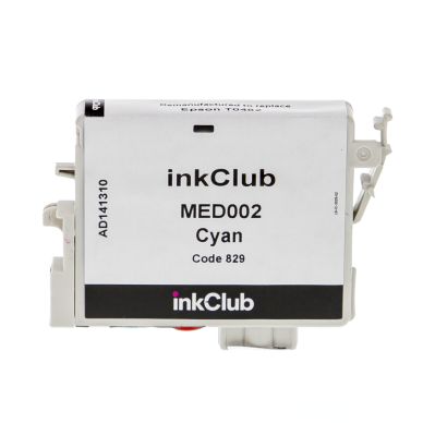 inkClub Inktcartridge, vervangt Epson T0482, cyaan, 16 ml MED002 Replace: T0482