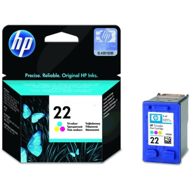 HP HP 22 Inktcartridge 3-kleuren, 165 pagina's C9352A Replace: N/A